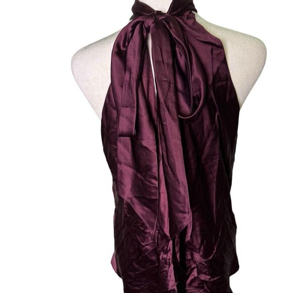 Ramy Brook Lori Silk High Neck Tank Top‎ Women’s Size Large - Picture 5 of 10